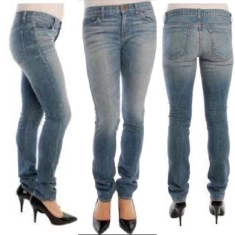 J Brand Pencil Leg Skinny Jeans Smith Wash Blue Low Rise‎ Womens Size 24